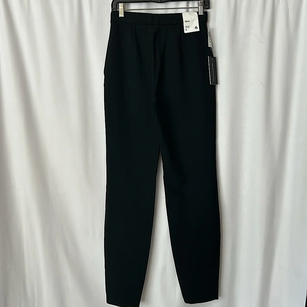 Babaton Aritzia NWT Serra Black Noir High Rise Slim Leg Dress Pants *Sz 8* 🌺🌺 - Picture 7 of 9